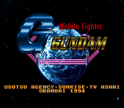 Kidou Butouden G-Gundam Title Screen